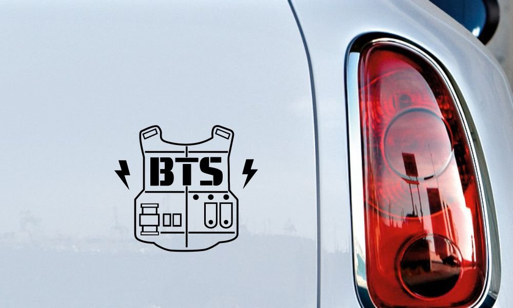 Amazon.co.jp: BTSベストロゴバージョン6車ビニールステッカーデカール